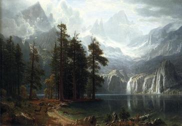 Sierra Vevada, 1871-73	by Albert Bierstadt