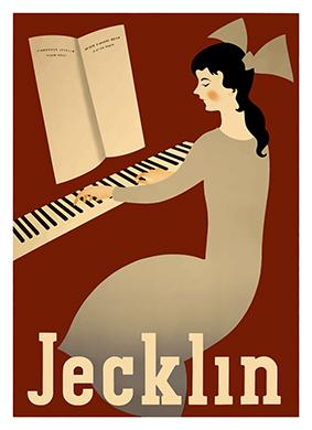 Vintage Advertising, Jecklin Piano by Otto Baumberger