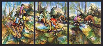 Sanctuary (Triptych) by Donald James Waters