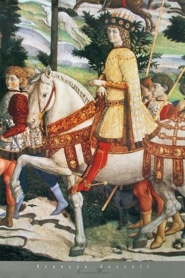Lorenzo de Medici (detail from the "Journey of the Magi" cycle).
