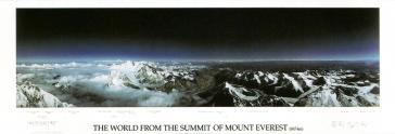 The World From the Summit of Everest (Tibet)