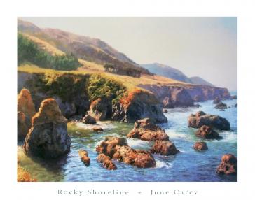 Rocky Shoreline by June Carey