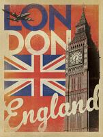 Vintage Advertising, Big Ben, London, England by Al Joeand