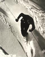 Skier Performing an expert Christiania by Corbis-Bettmann