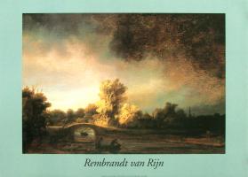 Landscape with Stone Bridge, 1638-1640 by Rembrandt van Rijn