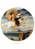 Perseus on Pegasus, with the head of Medusa by Frederic Leighton