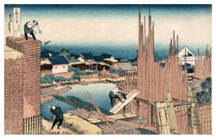 Tatekawa In Honjo, 1831-34 by Katsushika Hokusai