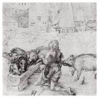 The Prodigal Son Among the Swine by Albrecht Dürer