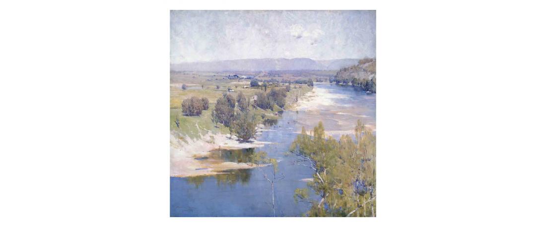 The Purple Noon's transparent might, 1896 by Arthur Streeton